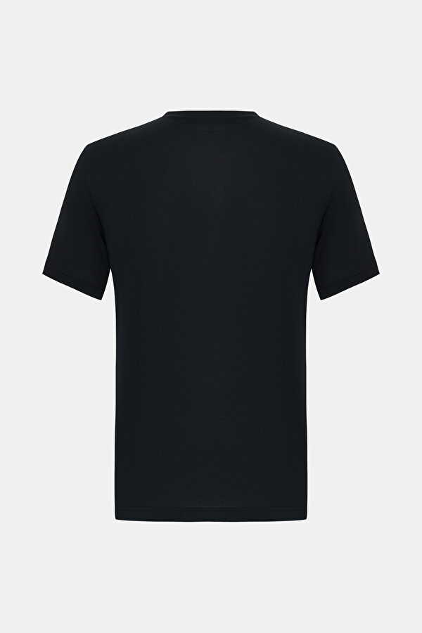 BLACK BASIC / ROUND NECKLINE SHORT SLEEVE TSHIRT 2