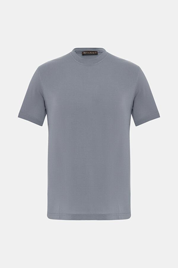 DARK BLUE BASIC / ROUND NECKLINE SHORT SLEEVE TSHIRT