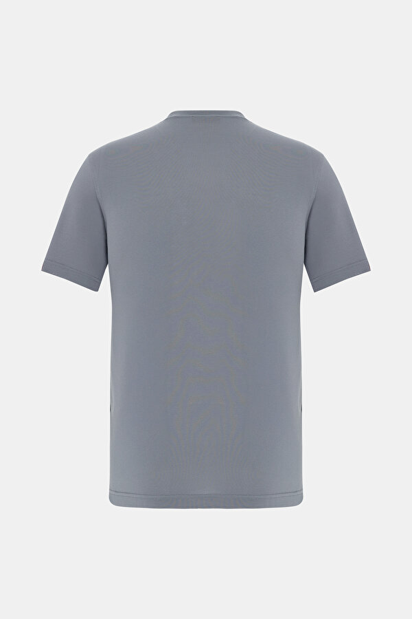 DARK BLUE BASIC / ROUND NECKLINE SHORT SLEEVE TSHIRT 2