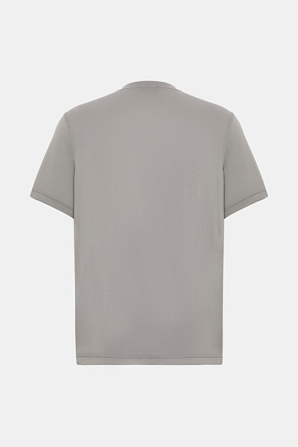 SMOKED BASIC / ROUND NECKLINE SHORT SLEEVE TSHIRT 2