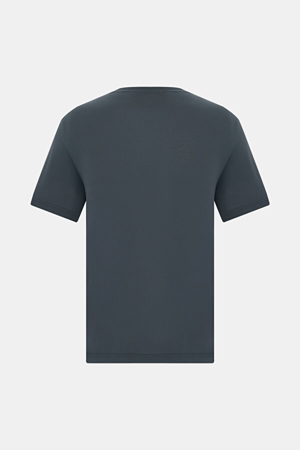 GREY COLOR BASIC / ROUND NECKLINE SHORT SLEEVE TSHIRT 2