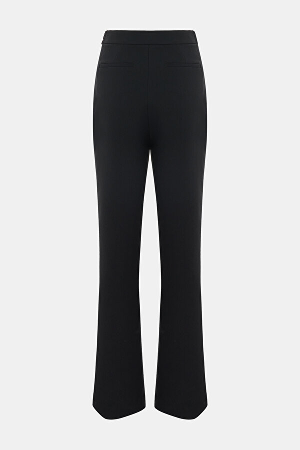 BLACK STRAIGHT CUT TROUSERS 2
