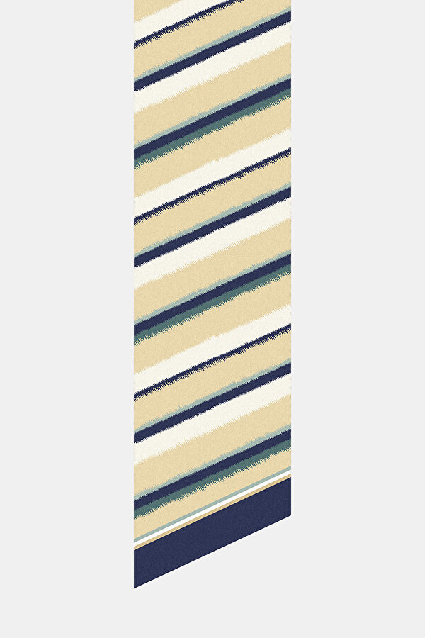 CAMEL ÇİÇEK DESENLİ TWILL FULAR 2