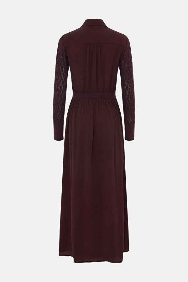 MAROON LONG SLEEVE DRESS 7