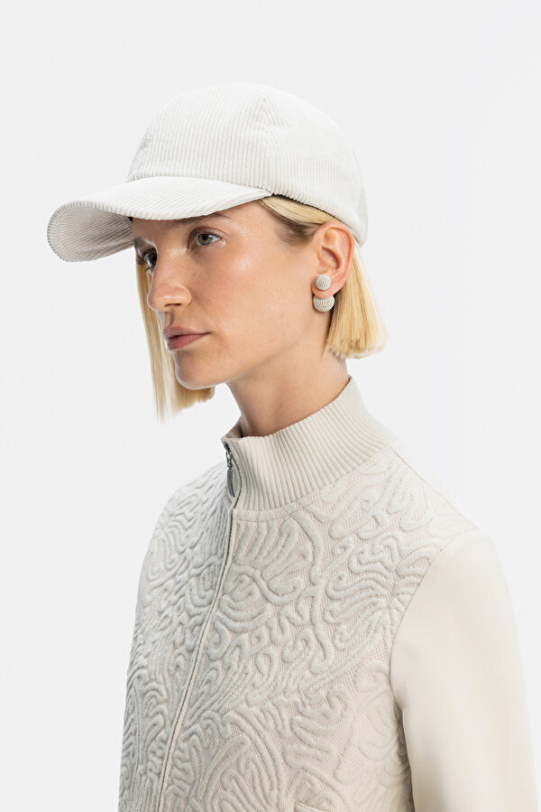 ECRU UPRIGHT COLLAR SWEATSHIRT 7