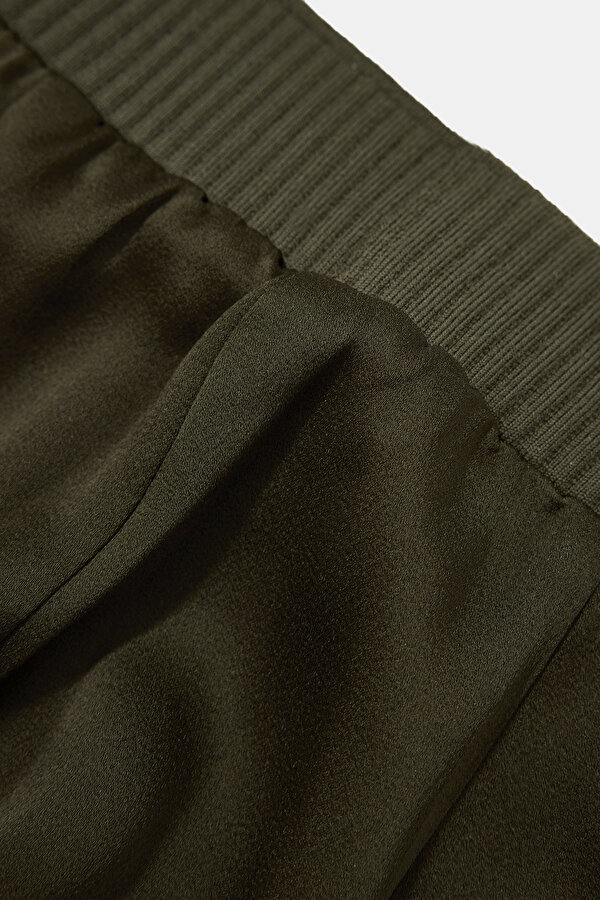 KHAKI WIDE LEG SPORTS TROUSERS 7