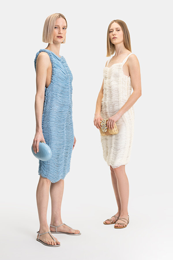 BLUE SLEEVELESS DRESS 6
