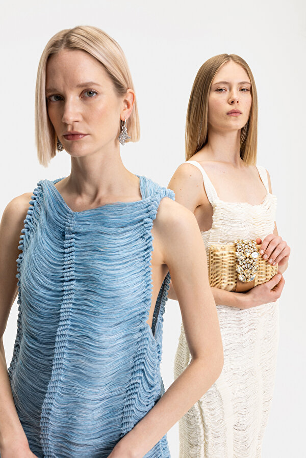 BLUE SLEEVELESS DRESS 7