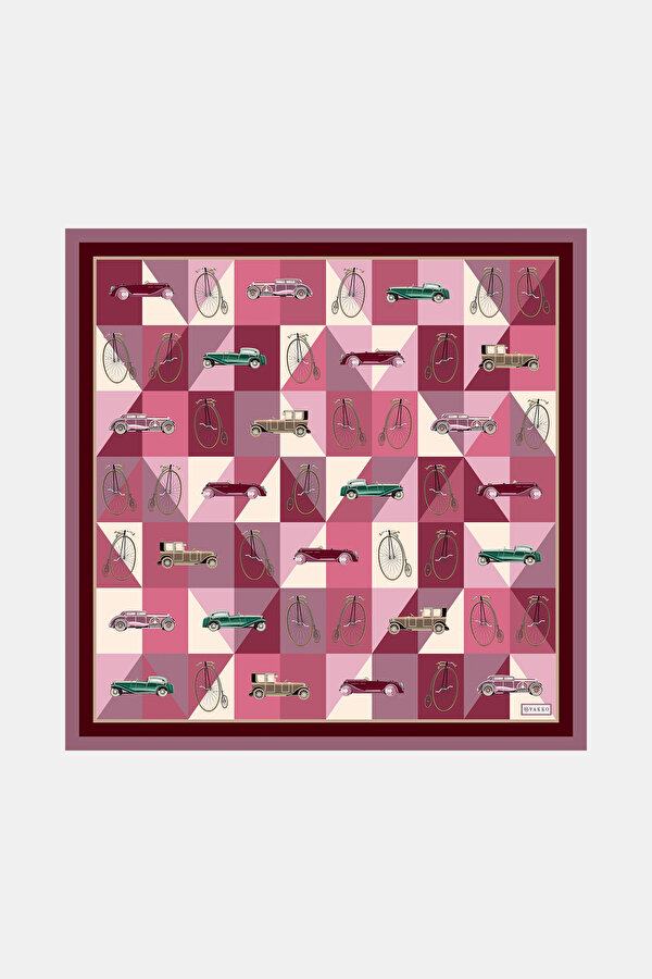 MAROON OBJECT DESIGN TWILL BANDANA