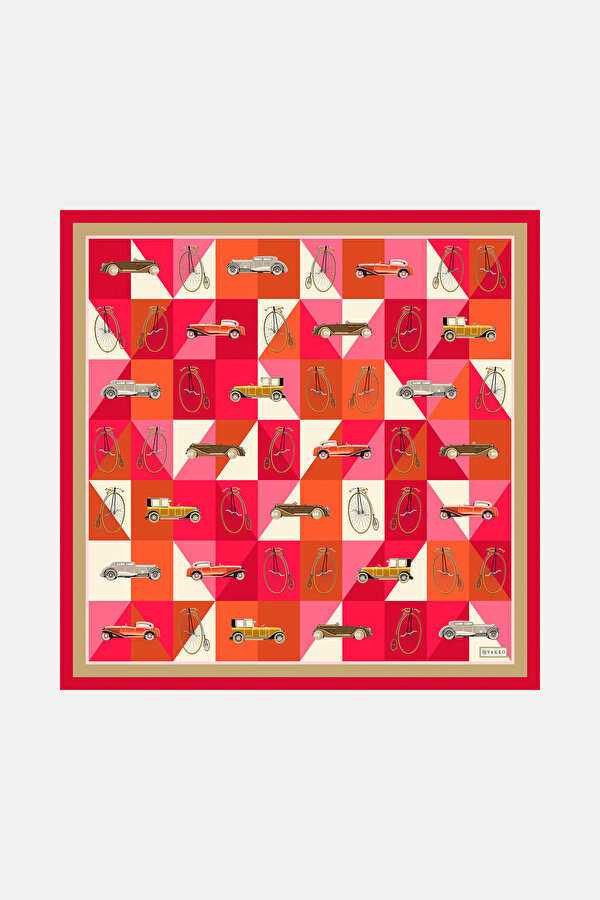 RED OBJECT DESIGN TWILL BANDANA