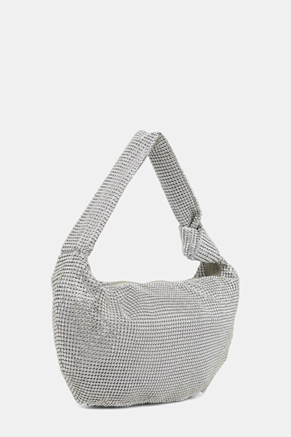 SILVER TEXTURED BAG 2