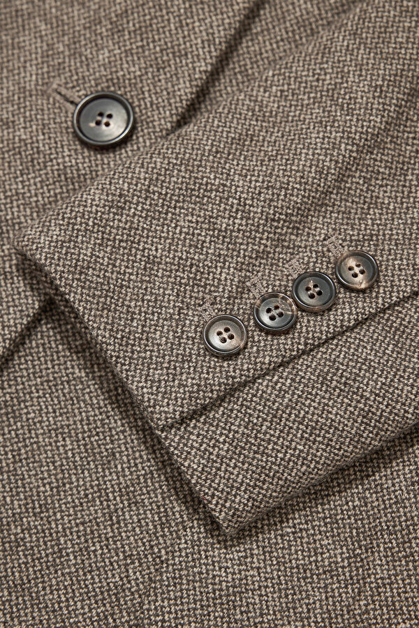 BEIGE MANDARIN COLLAR JACKET 11