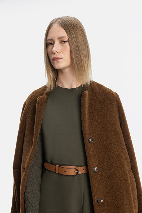 BROWN REEFER JACKET 6
