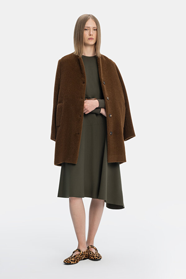 BROWN REEFER JACKET 7