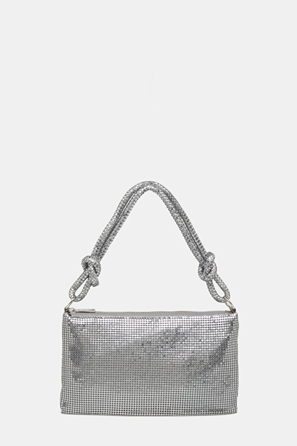 SILVER TEXTURED BAG