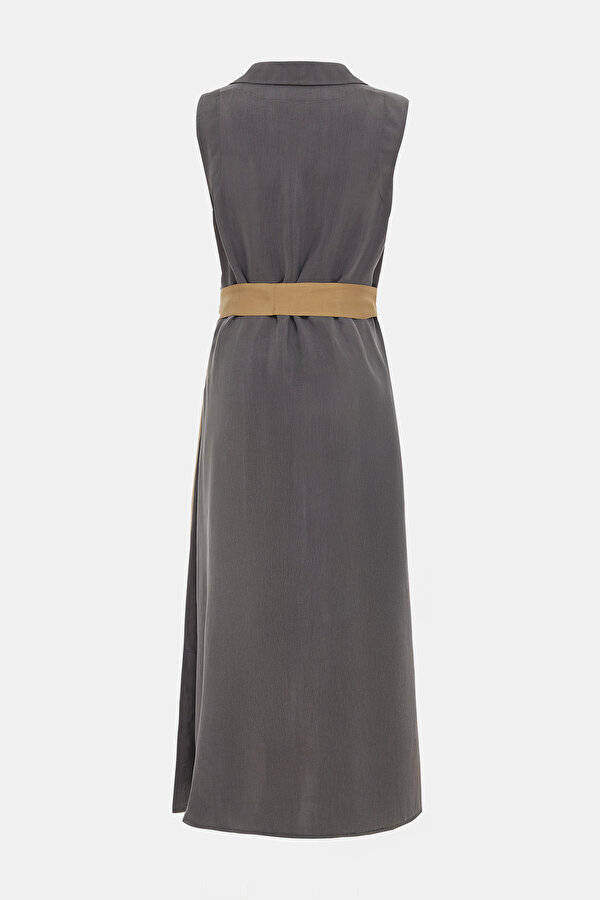 GREY SLEEVELESS DRESS 6