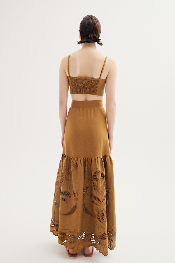 MUSTARD SLEEVELESS SUSPENDER BLOUSE 2