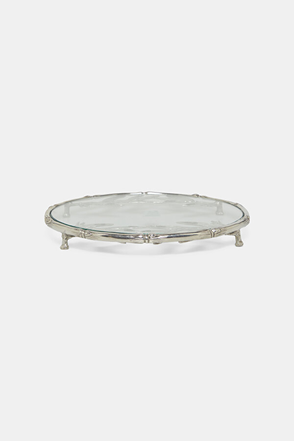 BAMBU DESENLİ CAM TEPSİ 14.5 CM 2