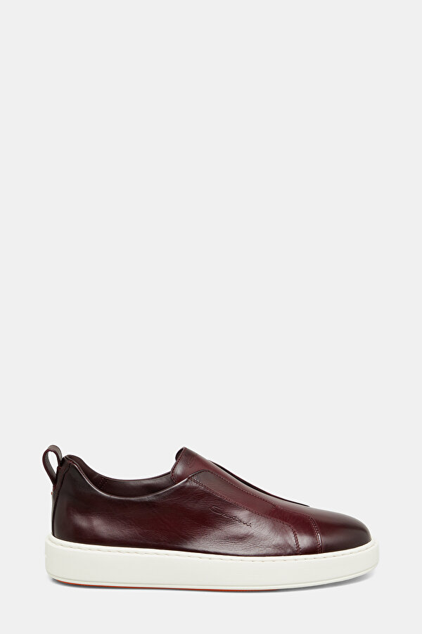 BAĞCIKSIZ , KAUÇUK TABANLI DERİ SNEAKER