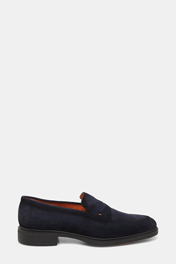 NAVY BLUE LEATHER SHOE