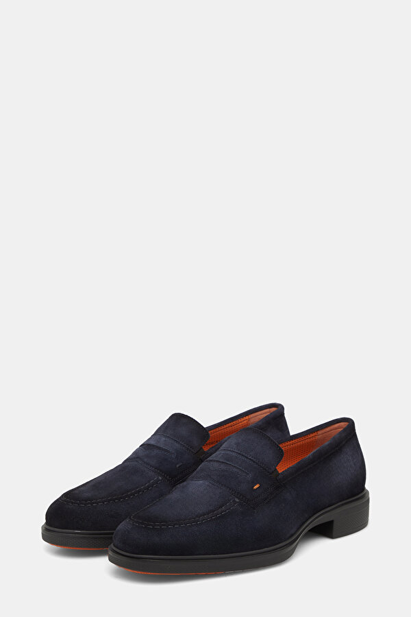 NAVY BLUE LEATHER SHOE 2
