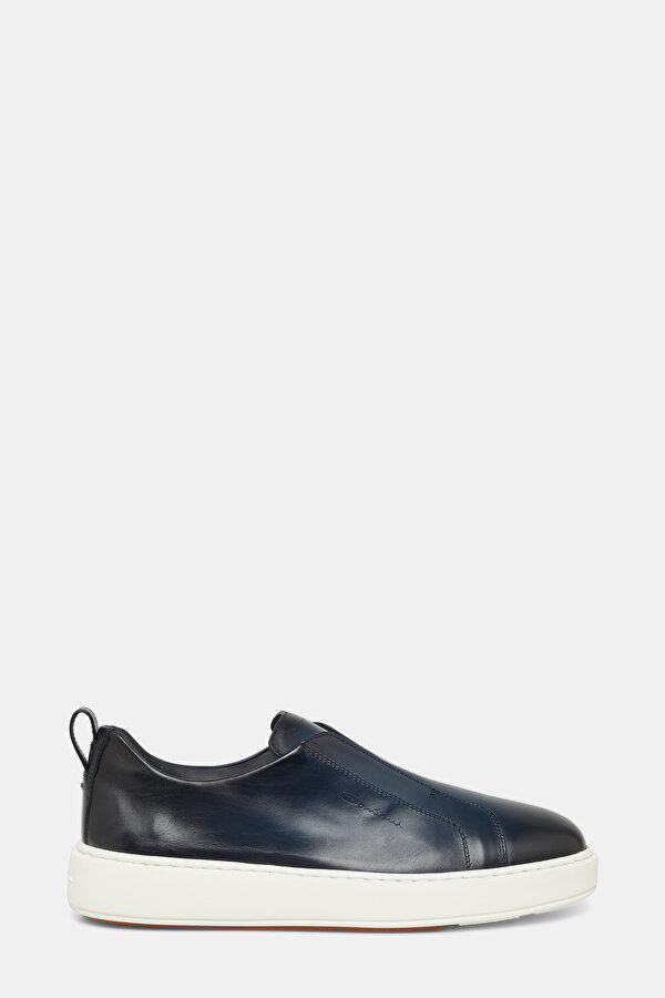 BAĞCIKSIZ , KAUÇUK TABANLI DERİ SNEAKER