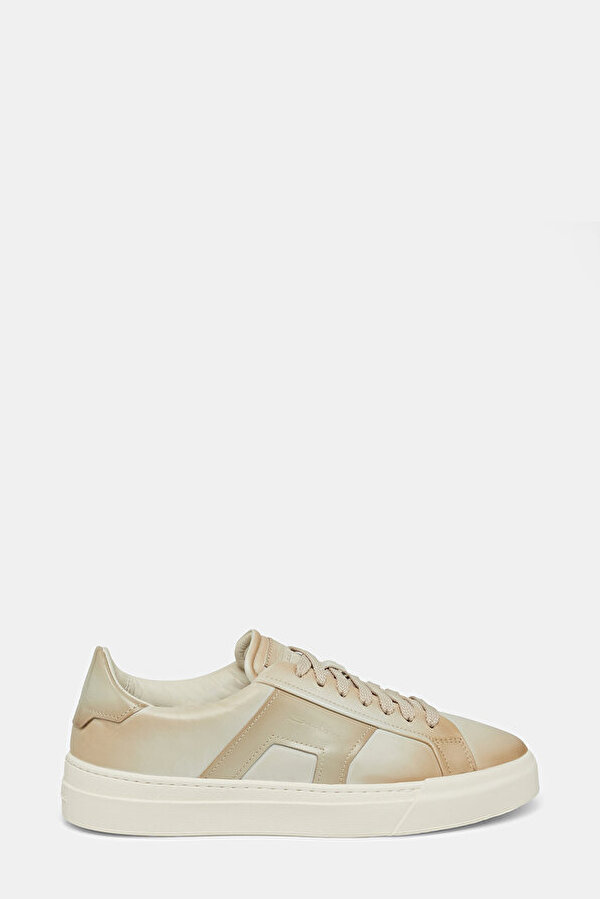 BAĞCIKLI, KAUÇUK TABANLI DERİ SNEAKER