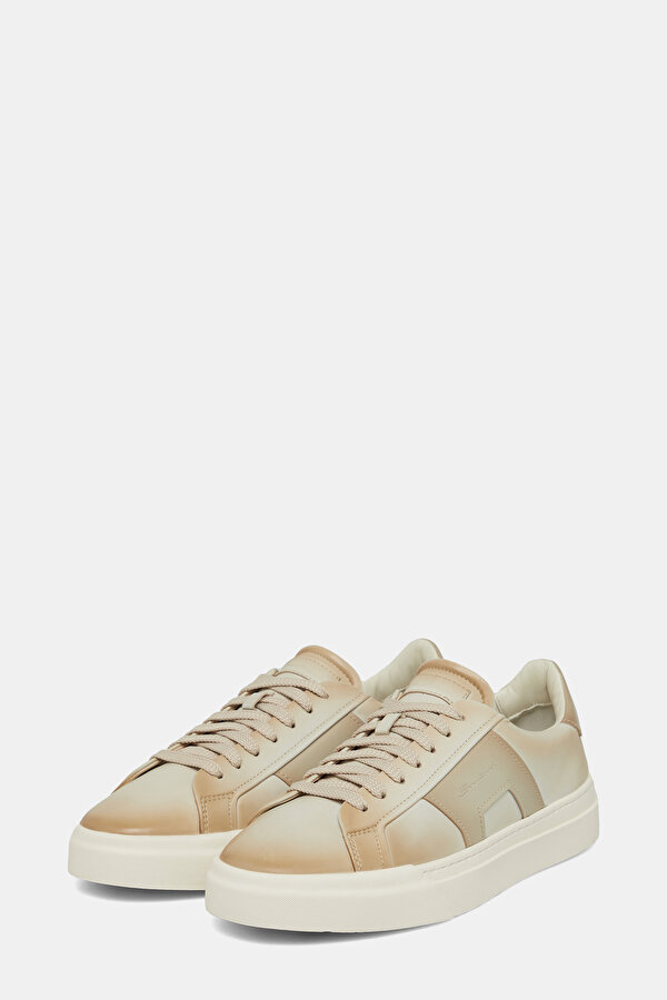 BAĞCIKLI, KAUÇUK TABANLI DERİ SNEAKER 2