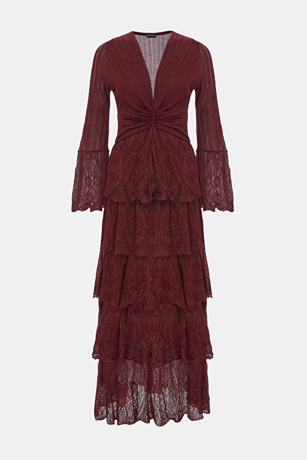 MAROON LONG SLEEVE DRESS 6