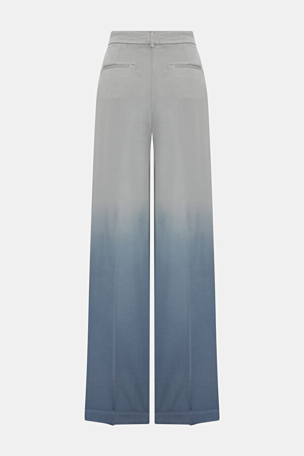 GRİ DEGRADE DESENLİ BOL PAÇA PANTOLON 2
