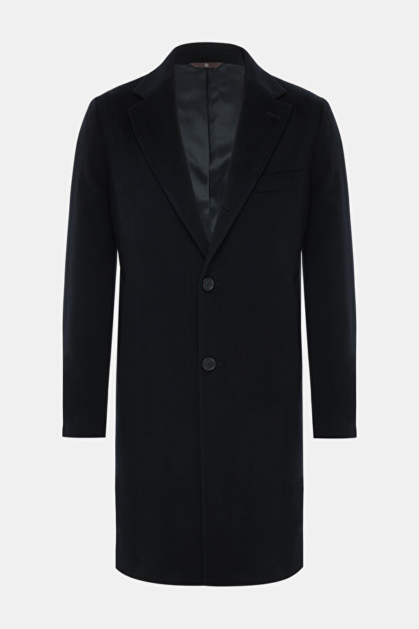 NAVY BLUE CASHMERE TOPCOAT
