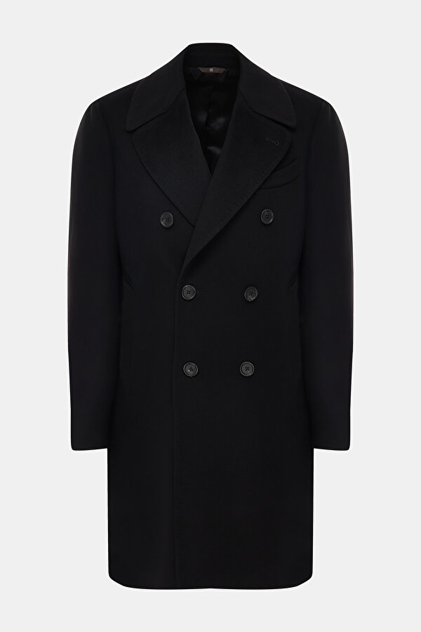 BLACK CASHMERE TOPCOAT