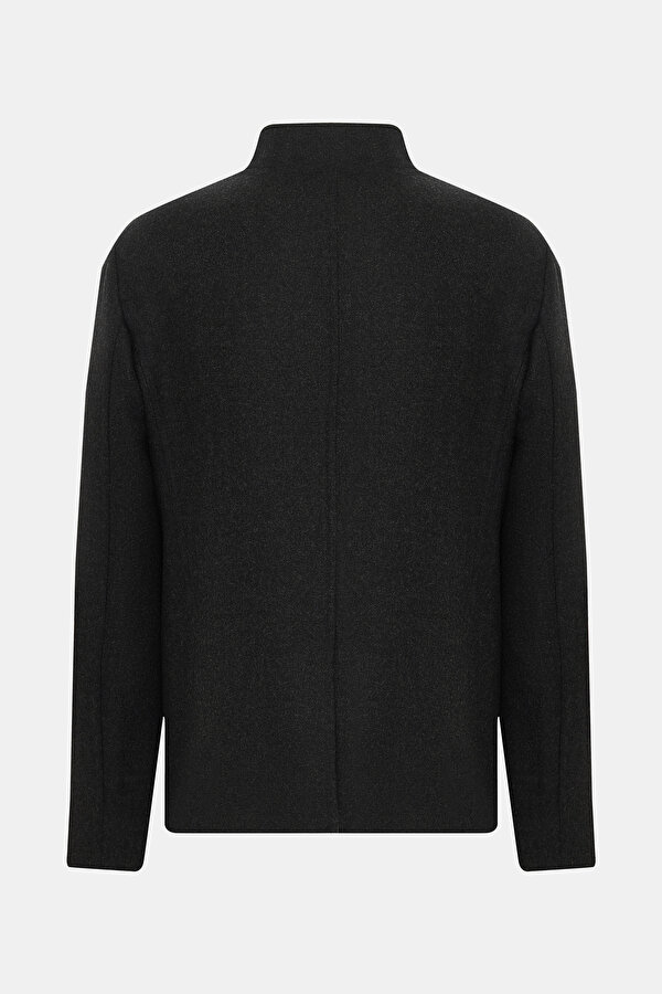 SMOKED UPRIGHT COLLAR JACKET 2