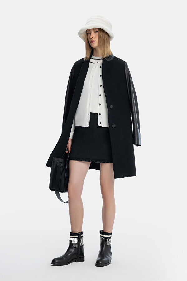BLACK REEFER JACKET