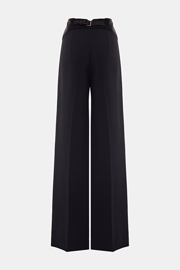 BLACK WIDE LEG TROUSERS 2