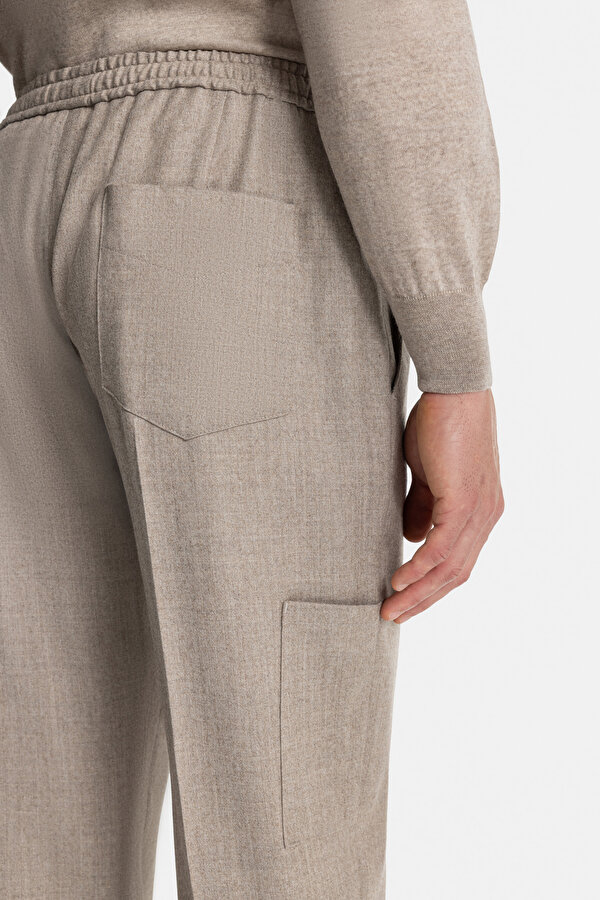 PİLESİZ, YÜN İPEK FLANEL PANTOLON 6