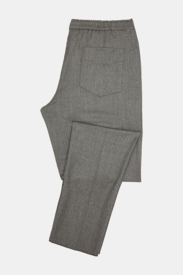 GREY FLANNEL MELANGE TROUSERS 7