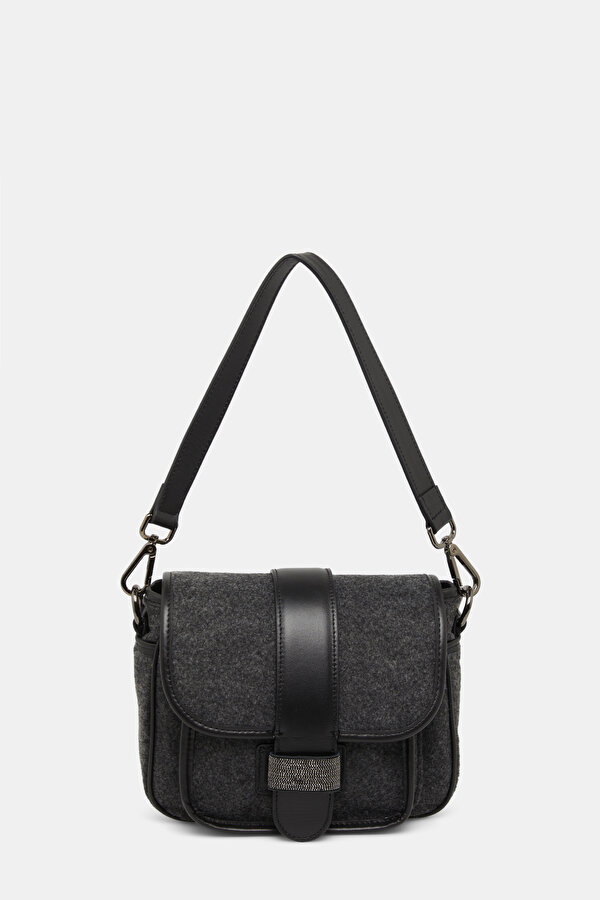 ANTHRACITE LEATHER BAG
