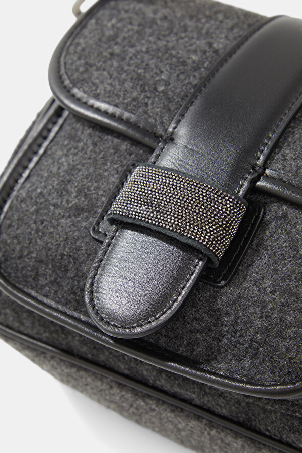 ANTHRACITE LEATHER BAG 6