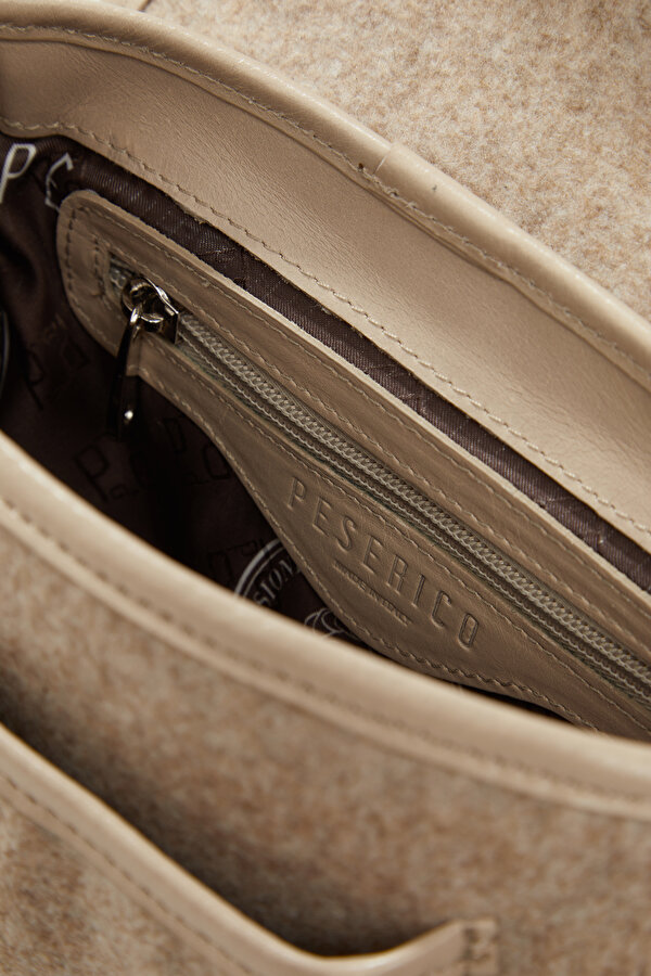 BEIGE LEATHER BAG 6