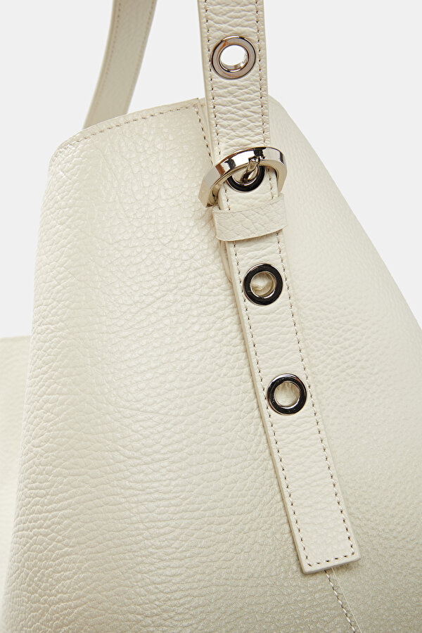 KHAKI LEATHER BAG 7
