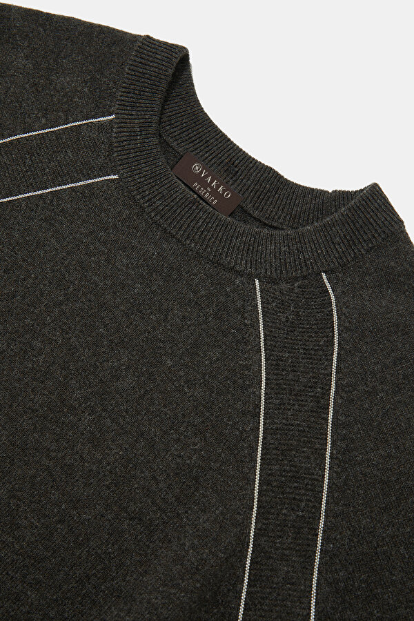 BROWN BASIC / ROUND NECKLINE TRICOT 7