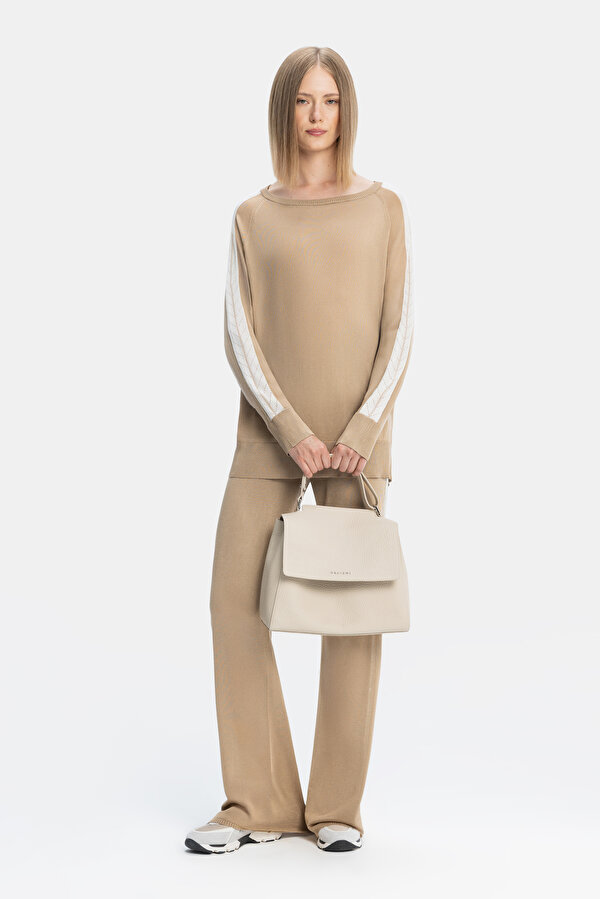 CAMEL İPEK PANTOLON