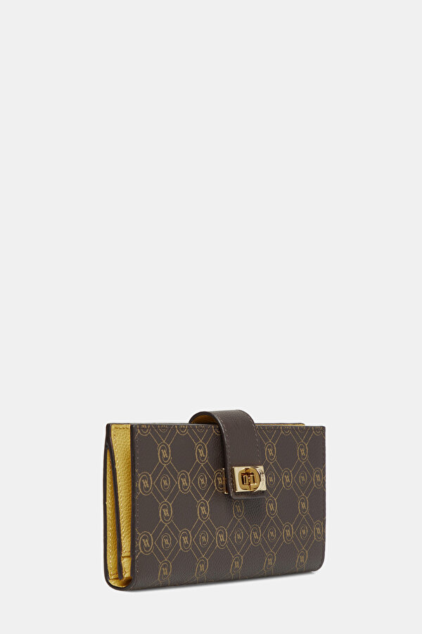 BEIGE MONOGRAM LEATHER WALLET 2