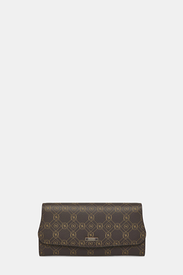 BEIGE MONOGRAM LEATHER WALLET