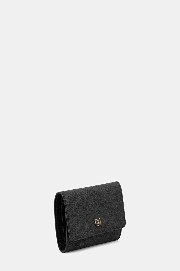 BLACK MONOGRAM WALLET 2