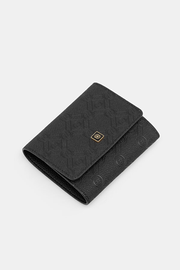 BLACK MONOGRAM WALLET 6
