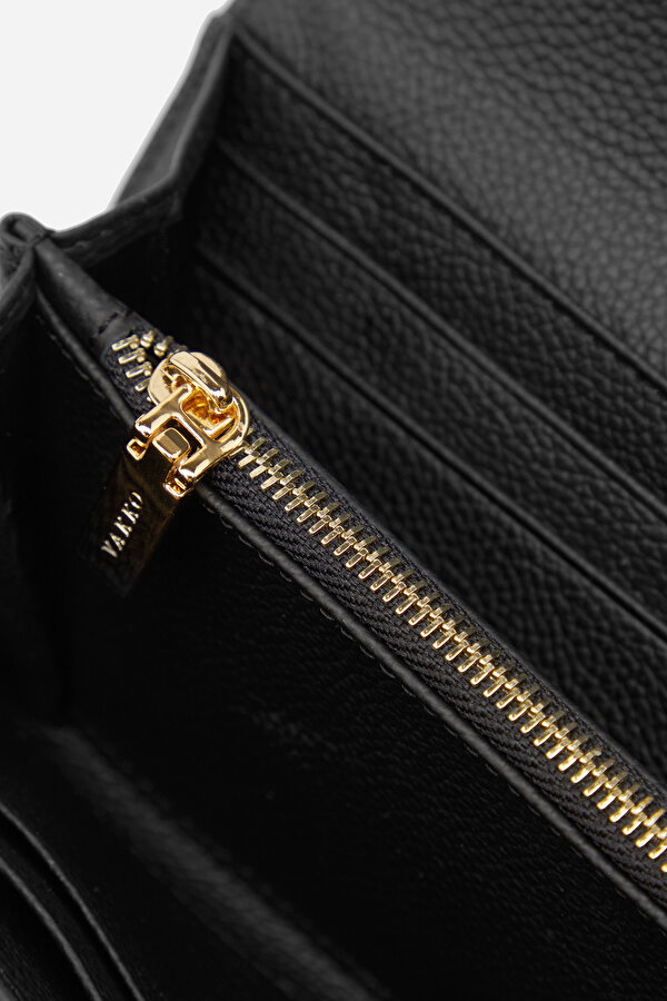 BLACK MONOGRAM WALLET 7