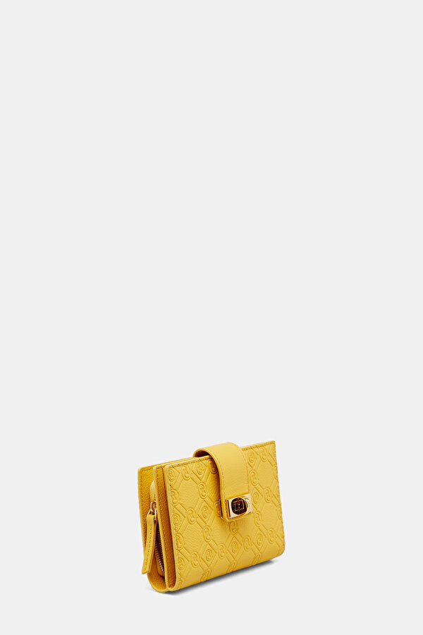 YELLOW MONOGRAM LEATHER WALLET 2