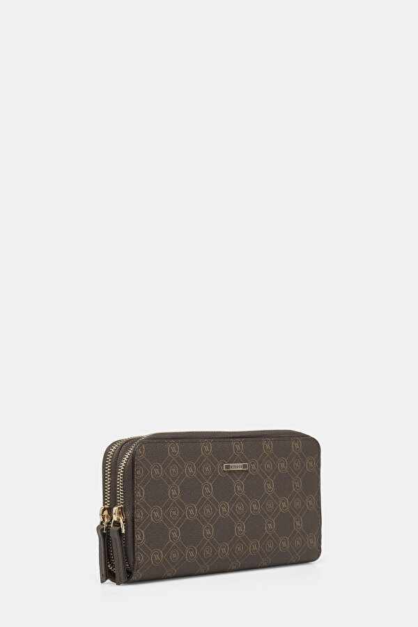 TAN MONOGRAM WALLET 2